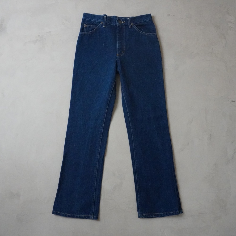 Vintage Lee Riders Jeans 31x32 Mens 90s Dark Wash Straight Leg USA Made Denim